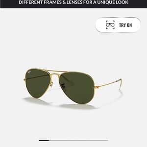 Ray-Ban Gold Aviator Sunglasses
